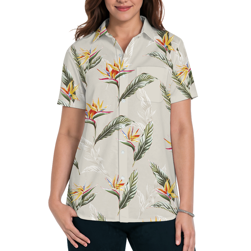 Floral Tropical Hawaiian Shirt