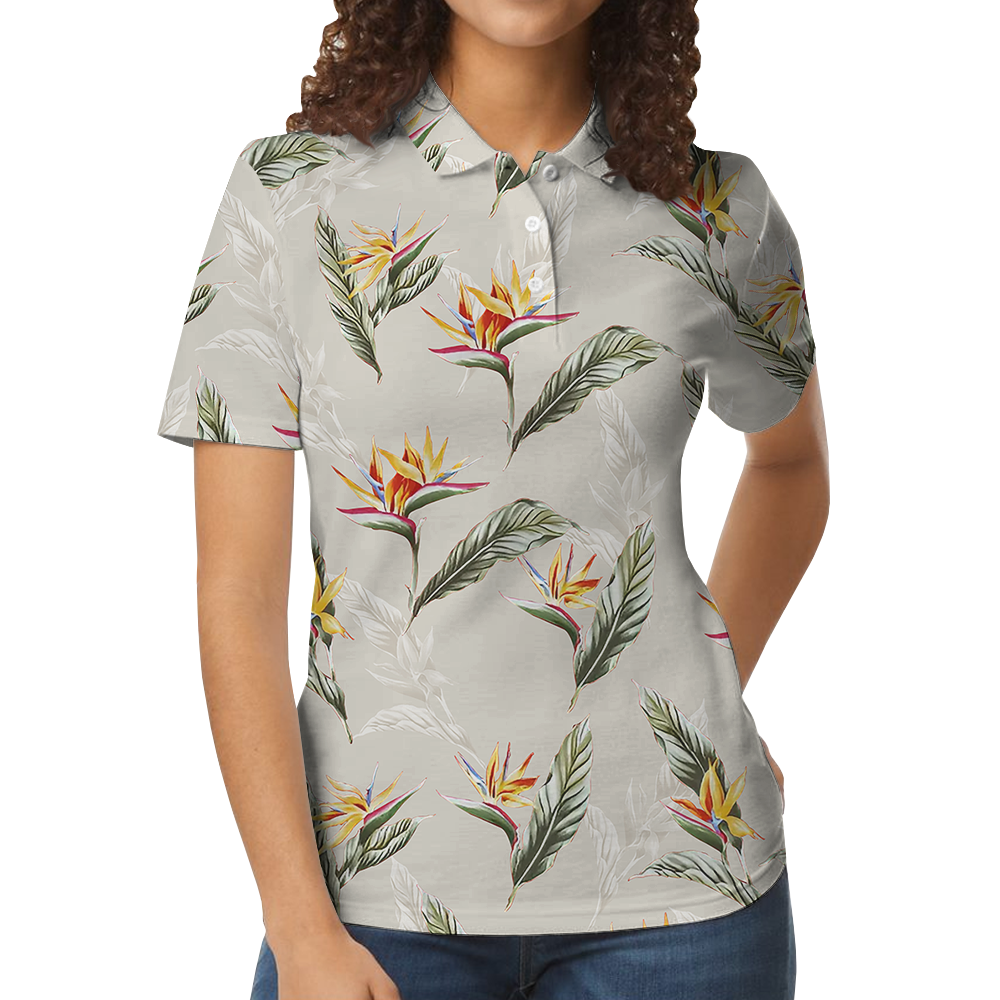 Floral Tropical Polo Shirt