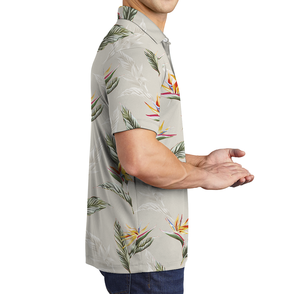 Floral Tropical Polo Shirt