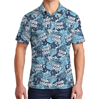Vintage Shark Custom Logo Polo Shirt