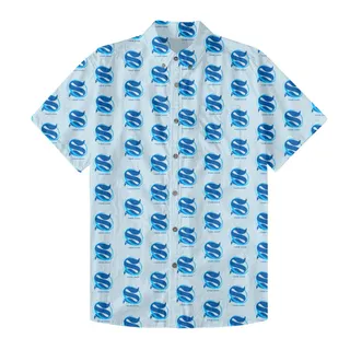[Live Preview] Custom Logo Coconut Button Down Shirt With Pockets