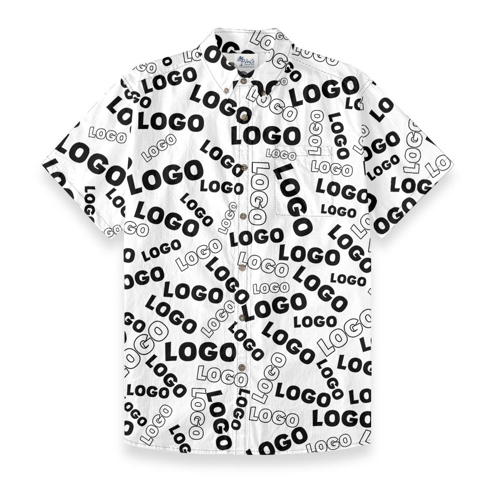 [Live Preview] Custom Logo Button Down Shirt 100% Cotton - variant image 1
