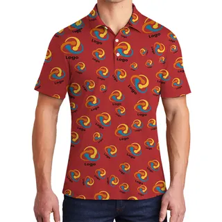 [Multiple Logo] Personalize Mixed Logo Hawaiian Polo with Ultimate Live Preview