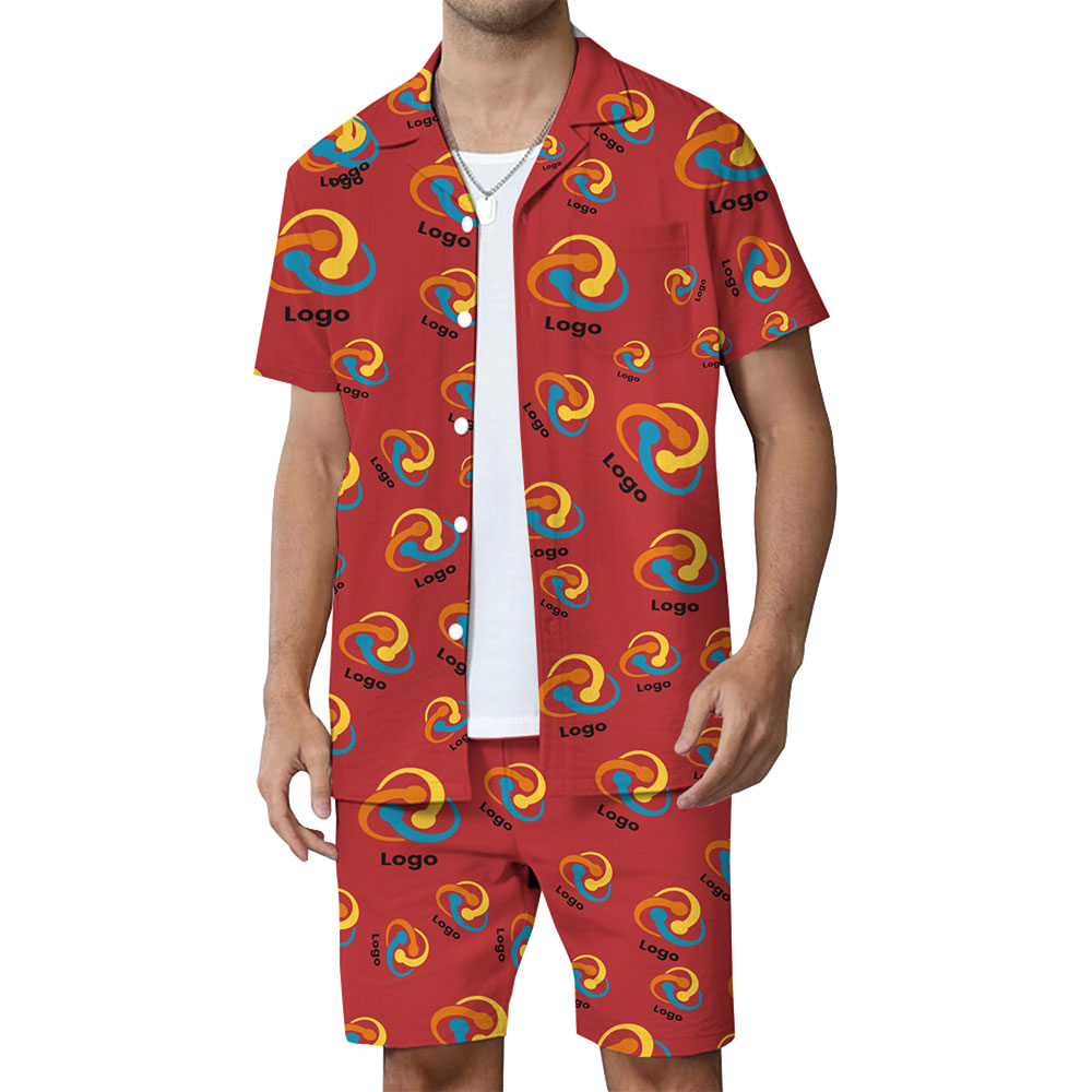 Customize Mixed Logo Hawaiian Shirts and Shorts with New Live Preview
