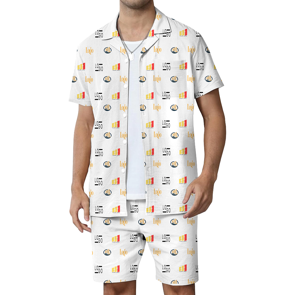 [Multiple Logo] Custom Hawaiian Shirts and Shorts with Small Logo and Ultimate Live Preview - variant image 1