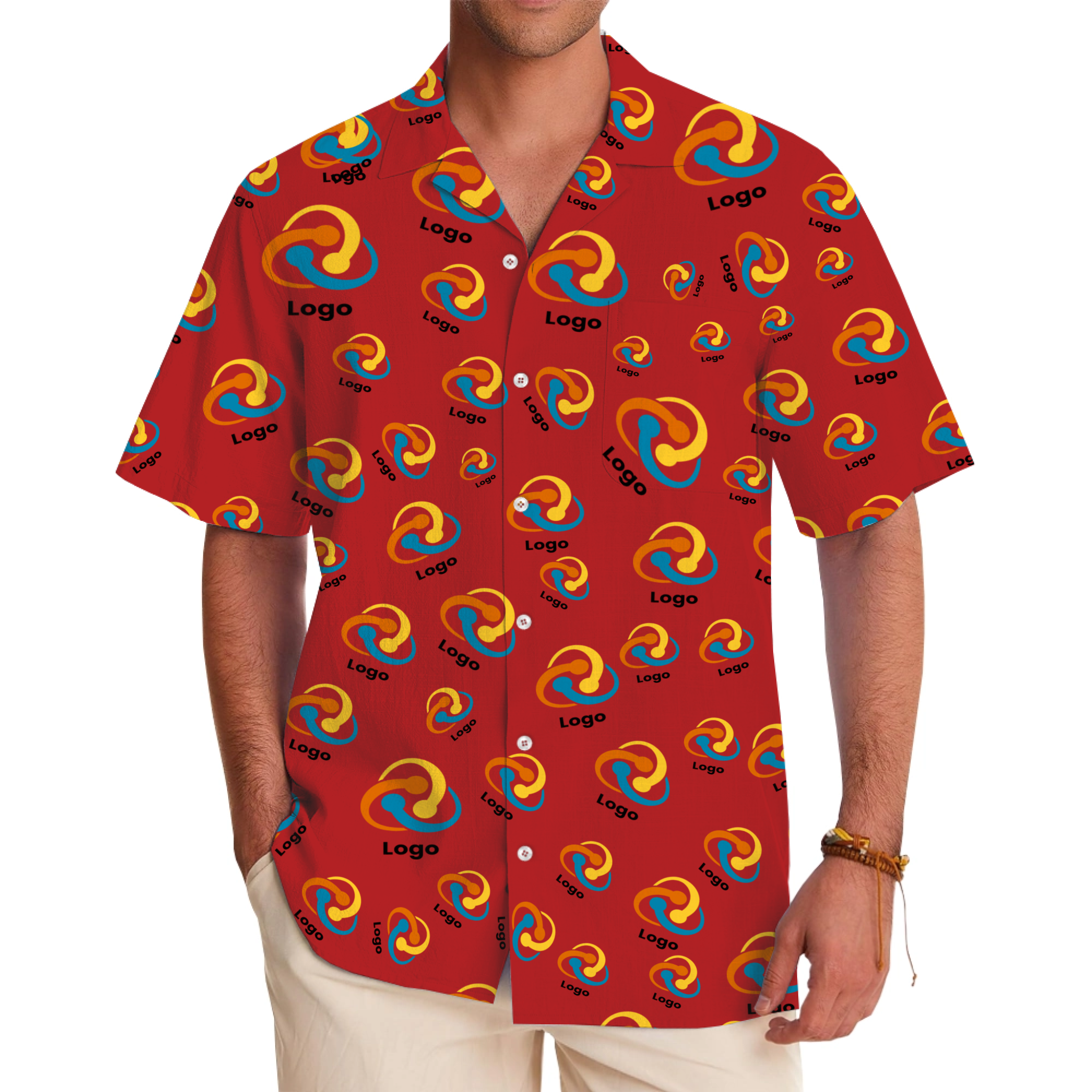 Custom personal logo shirt with multiple logo and new instant preview - variant image 1