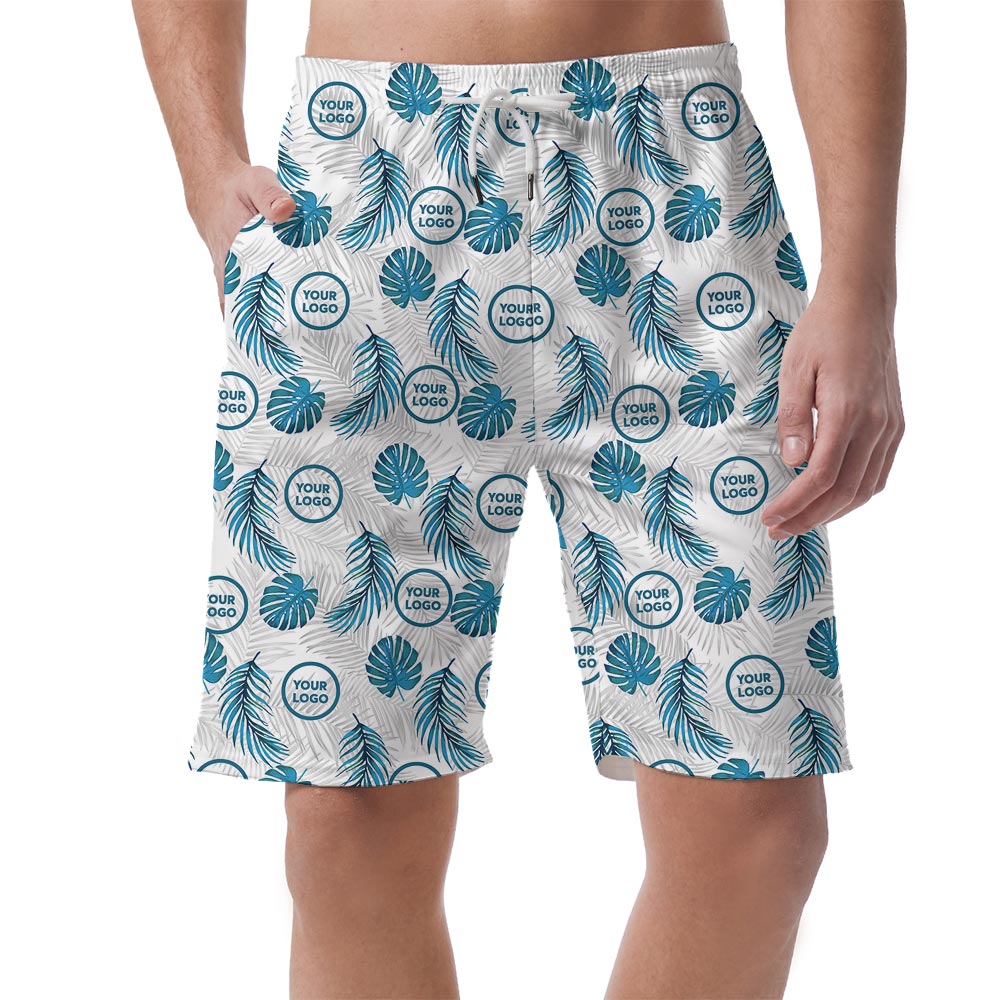 Custom Hawaiian Men's Short - Tropical Fern Pattern with New Live Preview - variant image 1