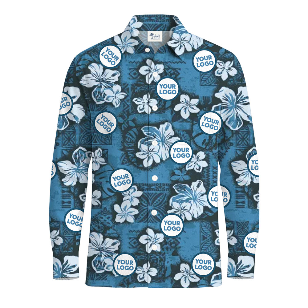 [Logo + Color] Custom Hibiscus Long Sleeve Shirts with New Live Preview - variant image 1