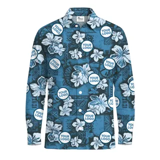 [Logo + Color] Custom Hibiscus Long Sleeve Shirts with New Live Preview