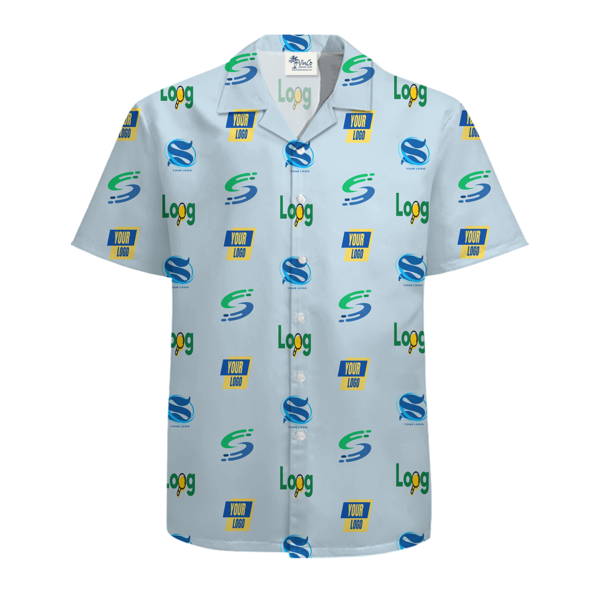 [Logo + Color] Hawaiian Shirt with Big Logo Custom and Ultimate Live Preview