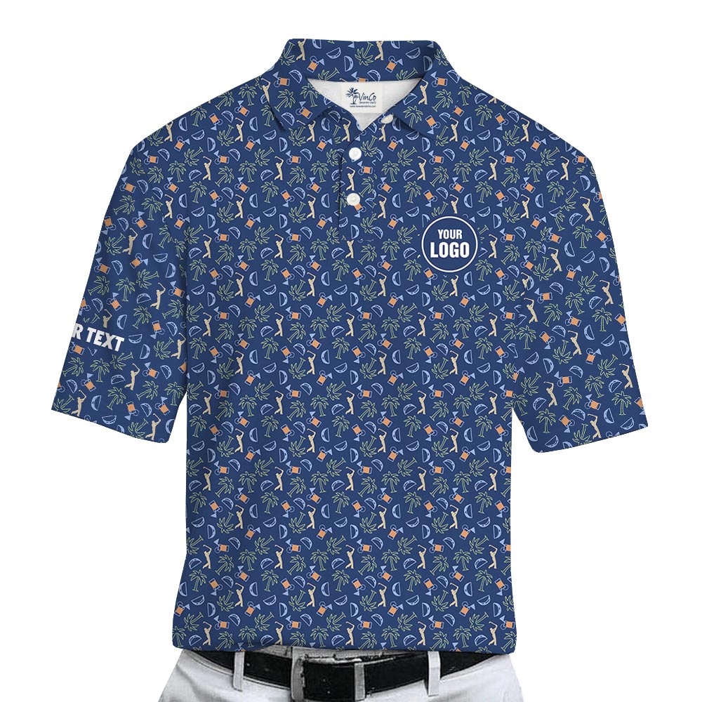 Custom Golf Logo And Name Polo Shirt Bulk Order For Club