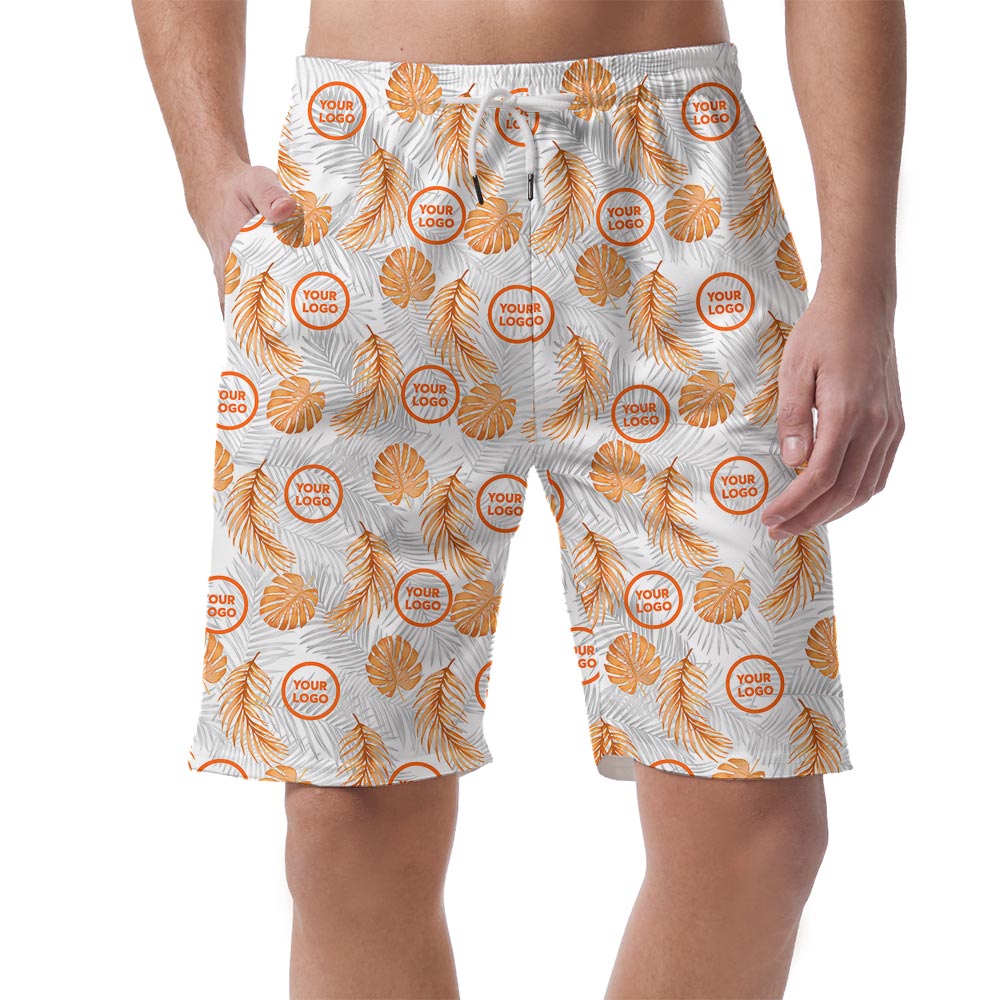 Custom Hawaiian Men's Short - Tropical Fern Pattern with New Live Preview