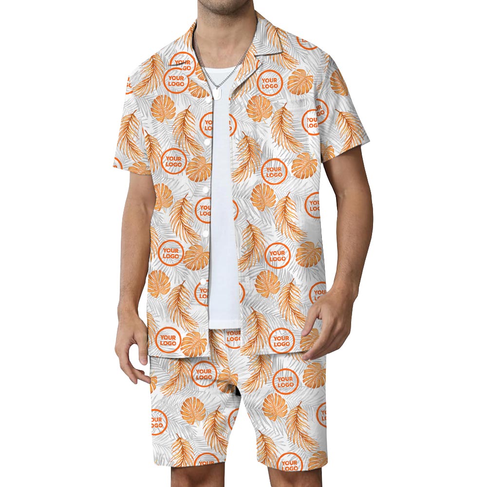 Custom Hawaiian Set - Tropical Fern Pattern with New Live Preview