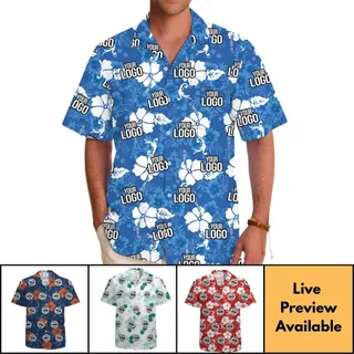 [Multiple Design] Customize Hawaiian Shirt With Logo And Live Preview