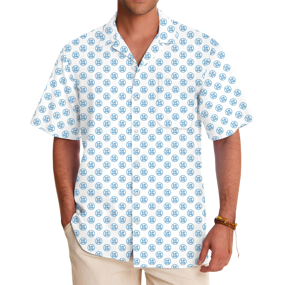 [Color + Logo] Custom Small Logo Button Up Shirt With Live Preview - variant image 1