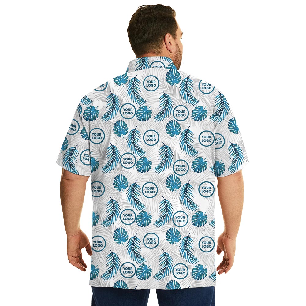 Custom Hawaiian Shirt - Tropical Fern Pattern with New Live Preview