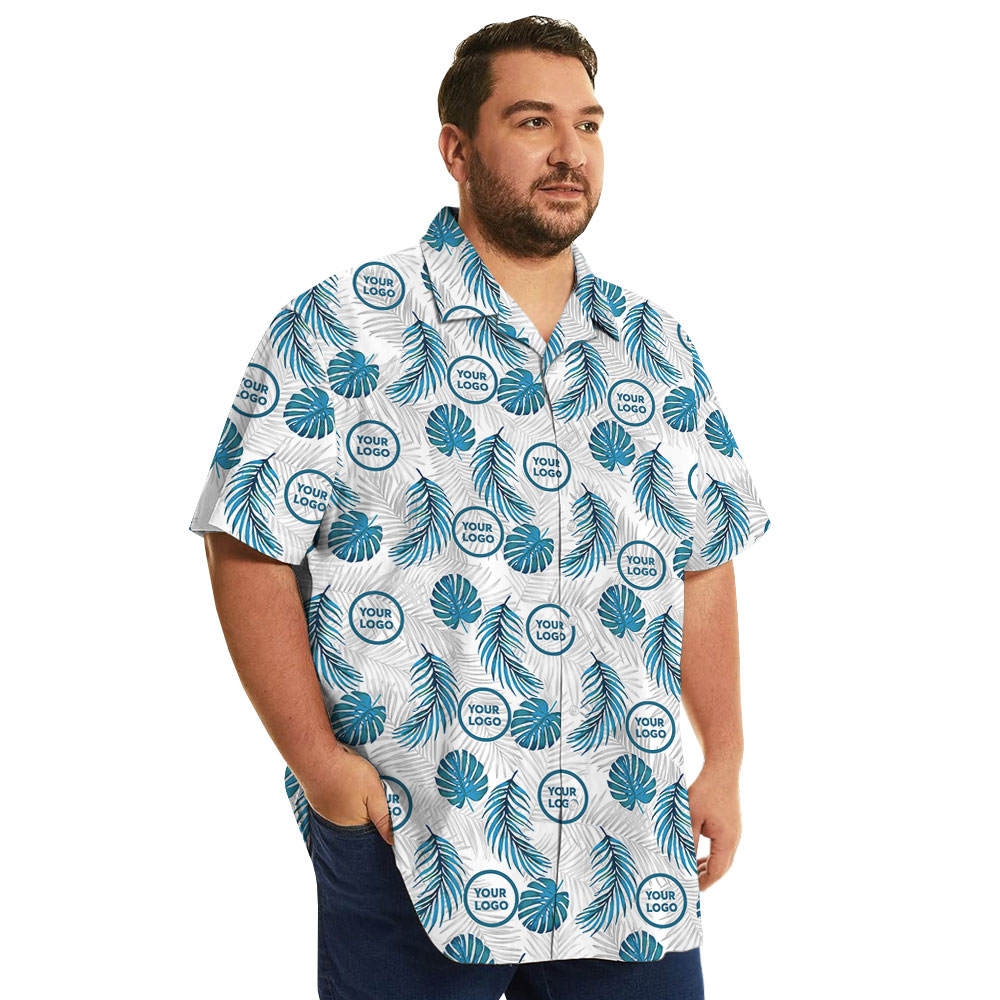 Custom Hawaiian Shirt - Tropical Fern Pattern with New Live Preview