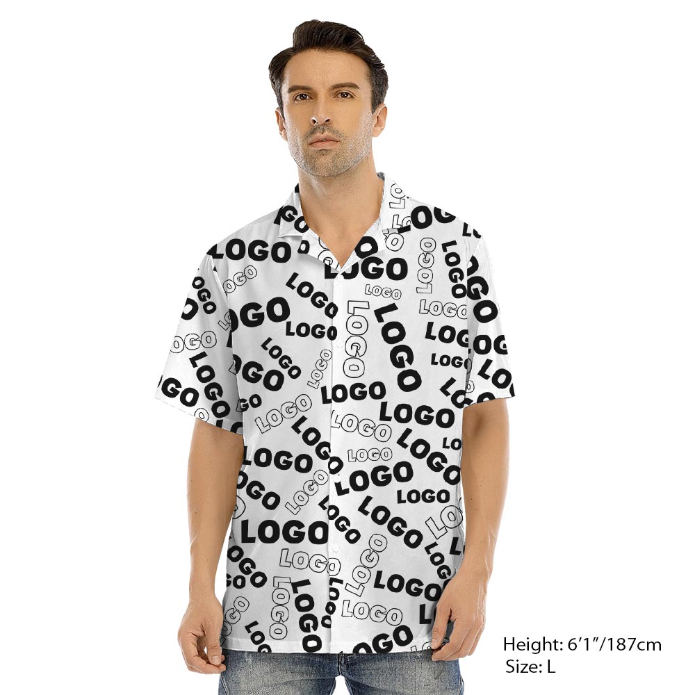 Fully Custom Logo Matching Hawaiian Shirt And Dress For Family