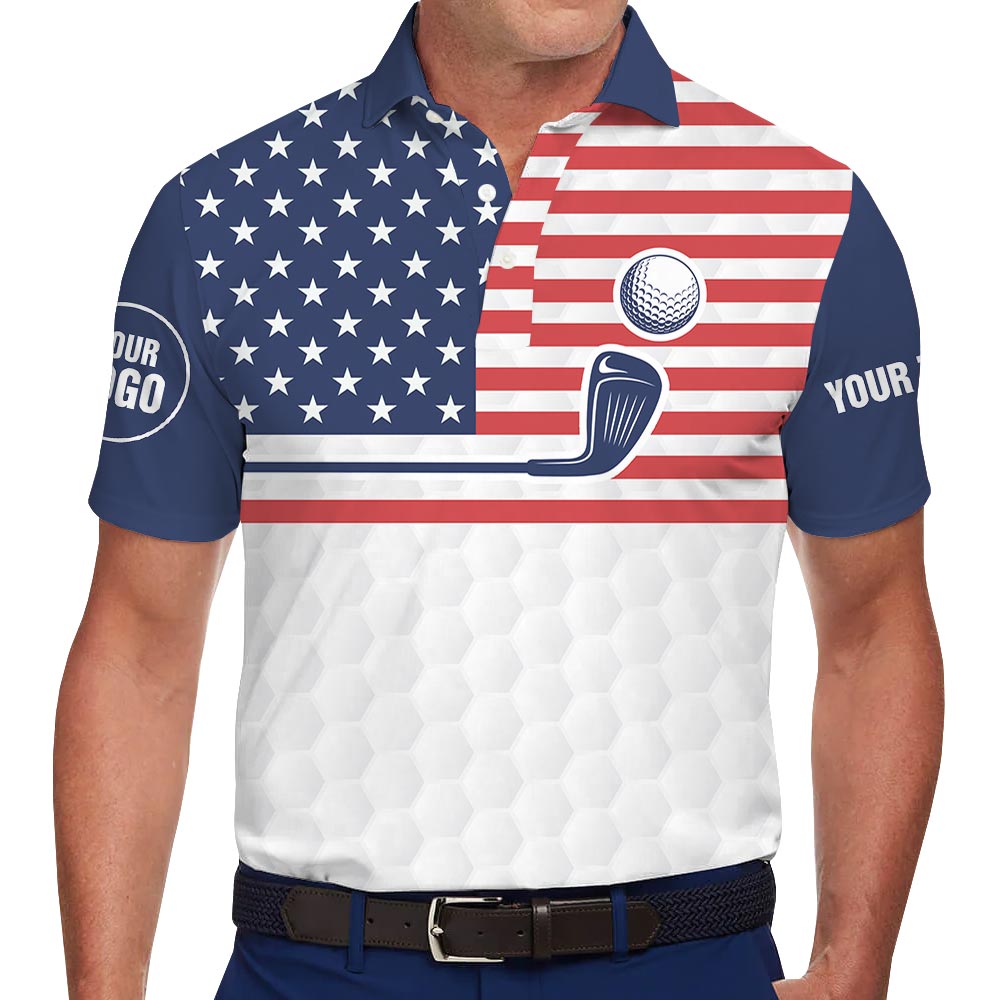 Personalized Logo And Name Golf Polo Shirt For Company