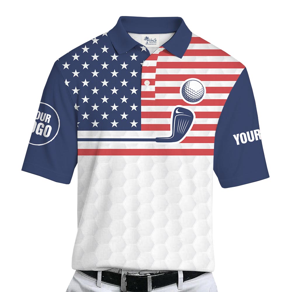 Personalized Logo And Name Golf Polo Shirt For Company