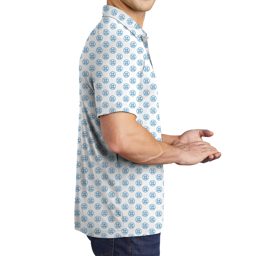 Custom Small Logo Polo Shirt With Live Preview