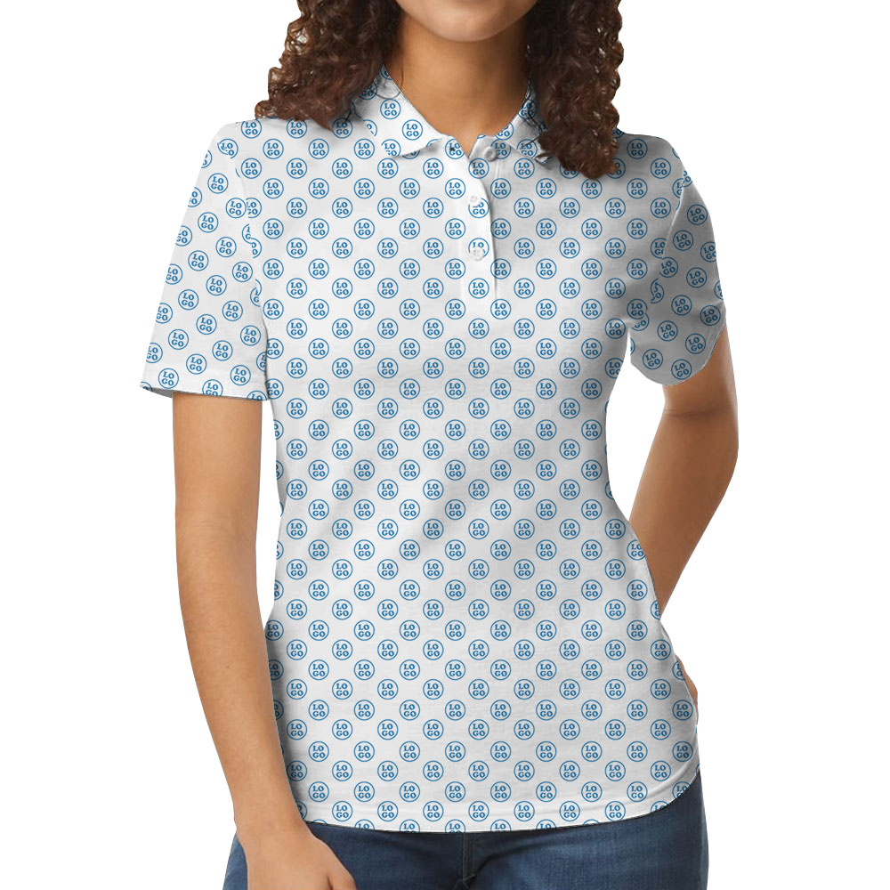 Custom Small Logo Polo Shirt With Live Preview