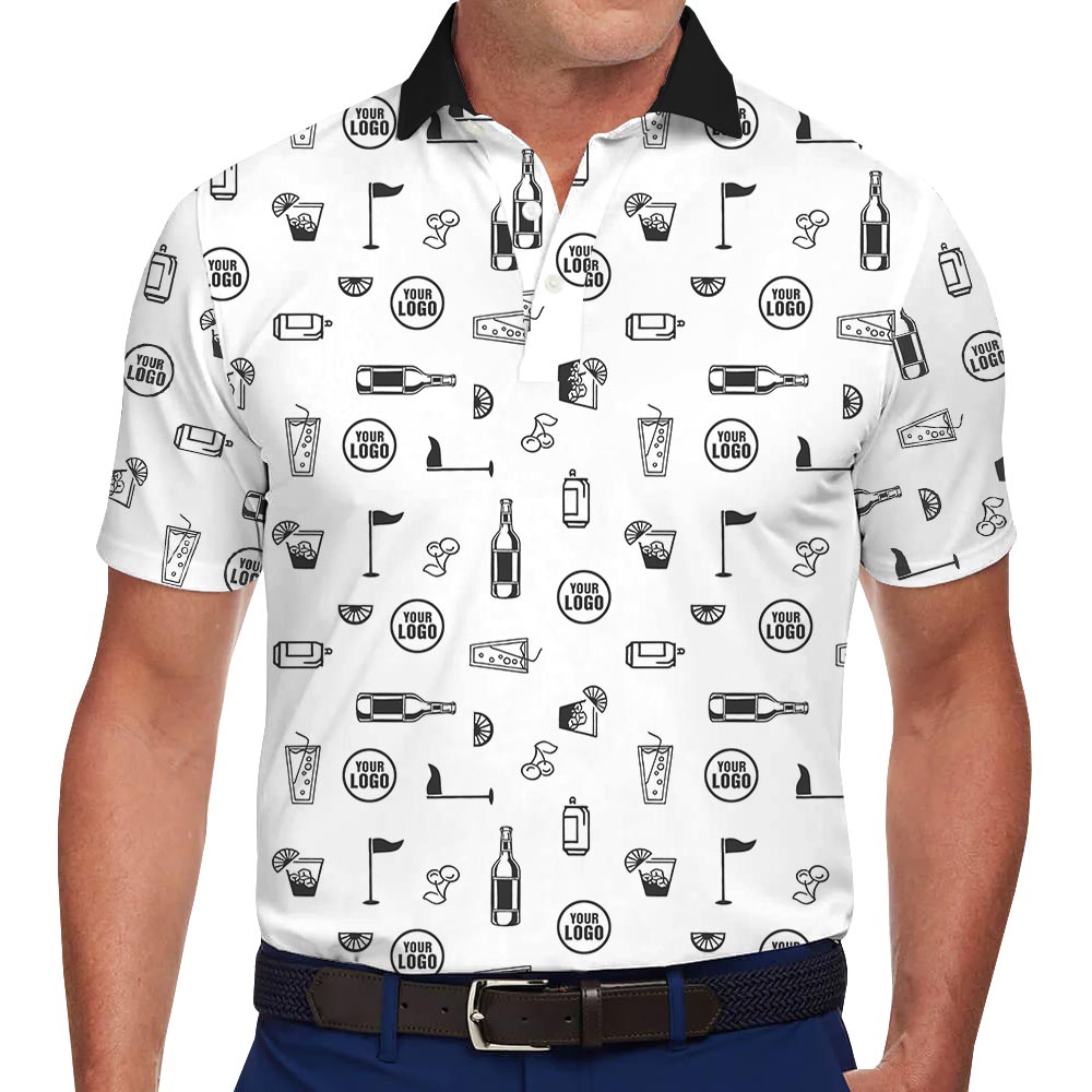 Unique Custom Logo And Name Golf Polo Shirt For Team