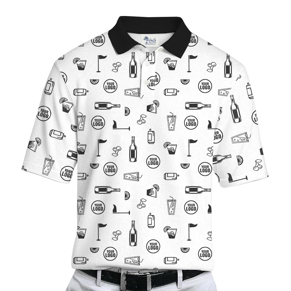 Unique Custom Logo And Name Golf Polo Shirt For Team