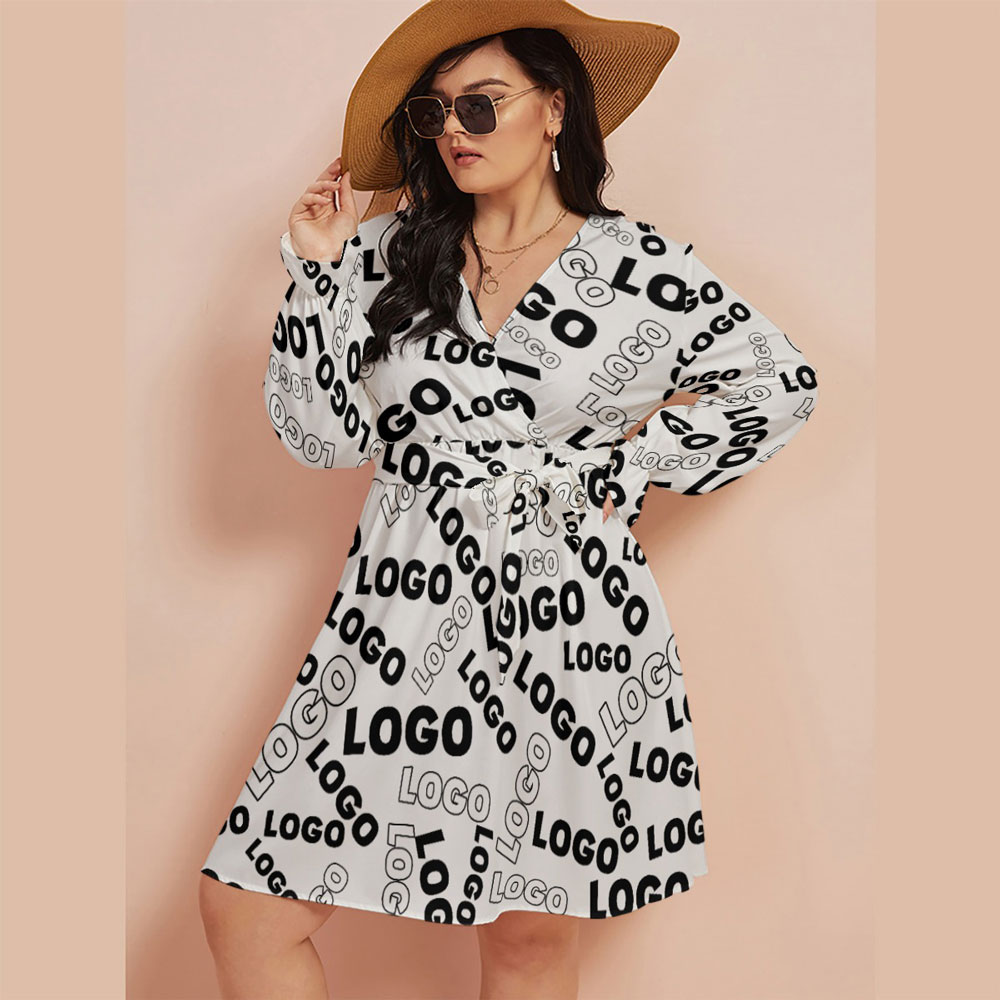 Custom Logo Plus Size Dress For Women