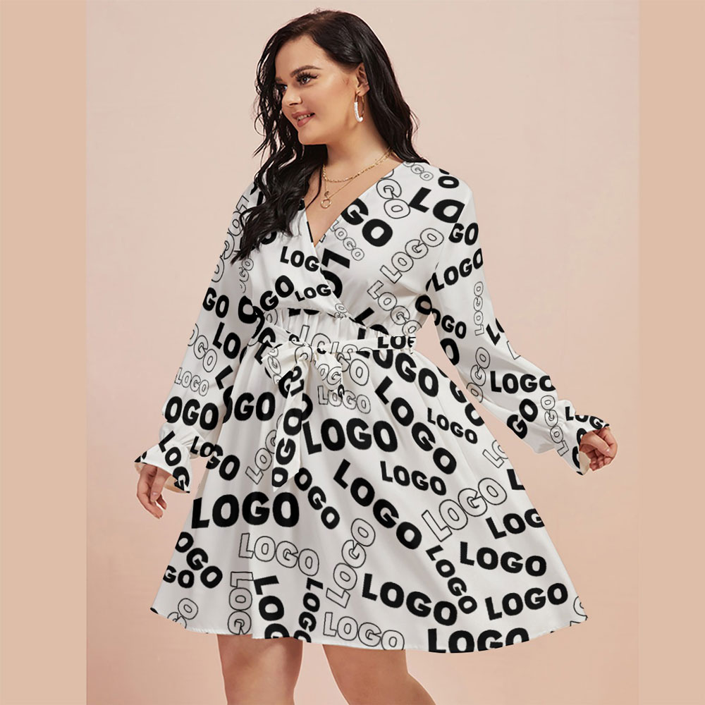 Custom Logo Plus Size Dress For Women