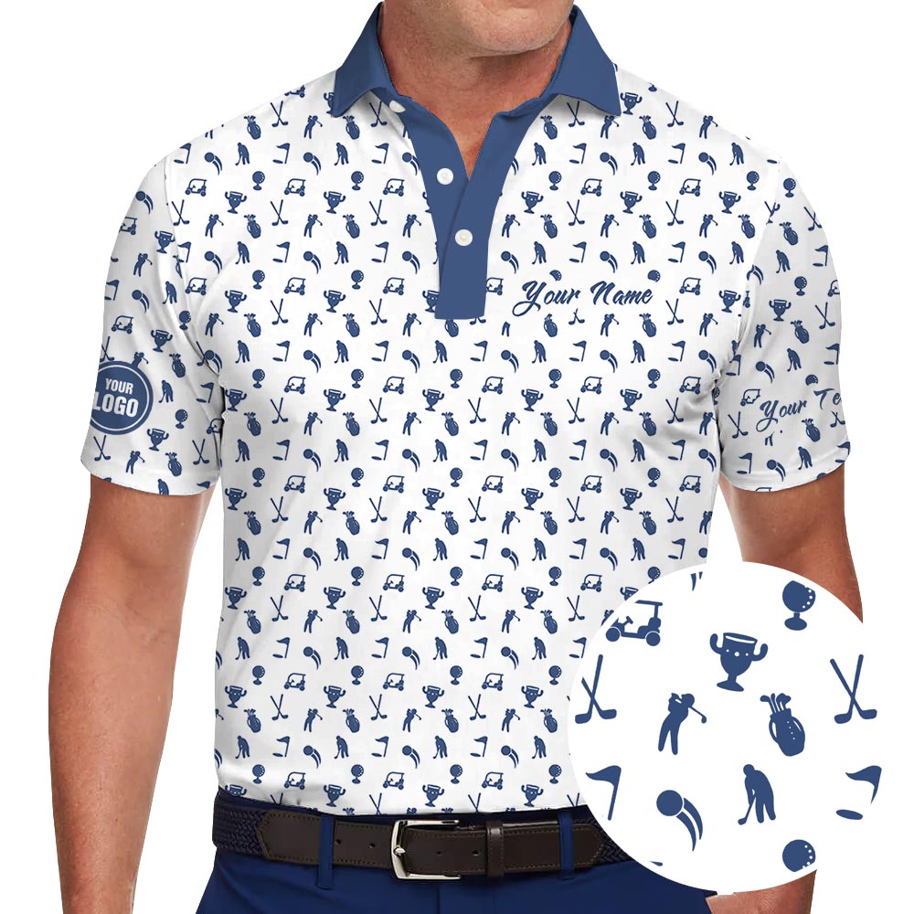 Personalized Logo Golf Polo Shirt With Preview - variant image 1