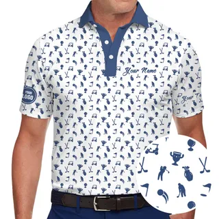 Personalized Logo Golf Polo Shirt With Preview