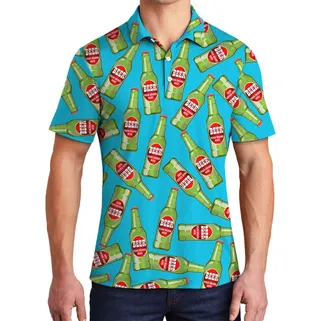 Beer Inspired Collared Polo Shirt With Custom Logo