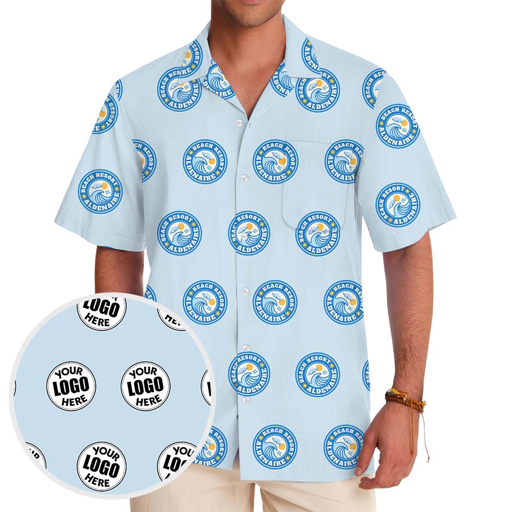 Customized Logo Button Up Shirt With Preview - variant image 1