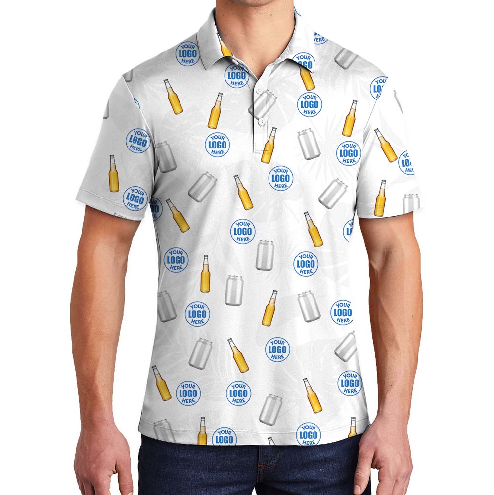 Funny Beer Golf Shirt With Custom Logo - variant image 1