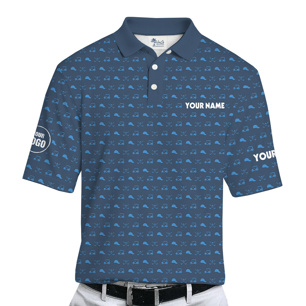 Customized Logo And Text Golf Polo Shirt For Company
