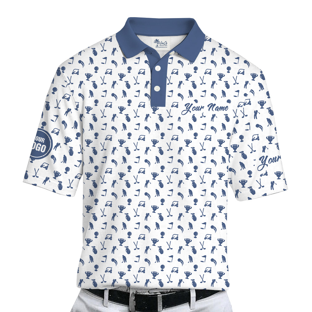 Personalized Logo Golf Polo Shirt With Preview