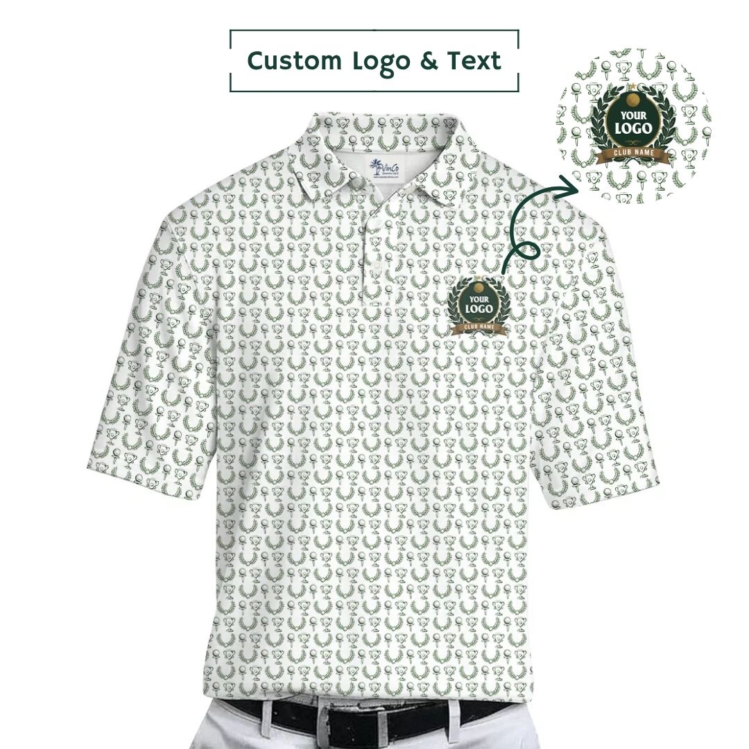 Custom Golf Logo And Name Polo Shirt