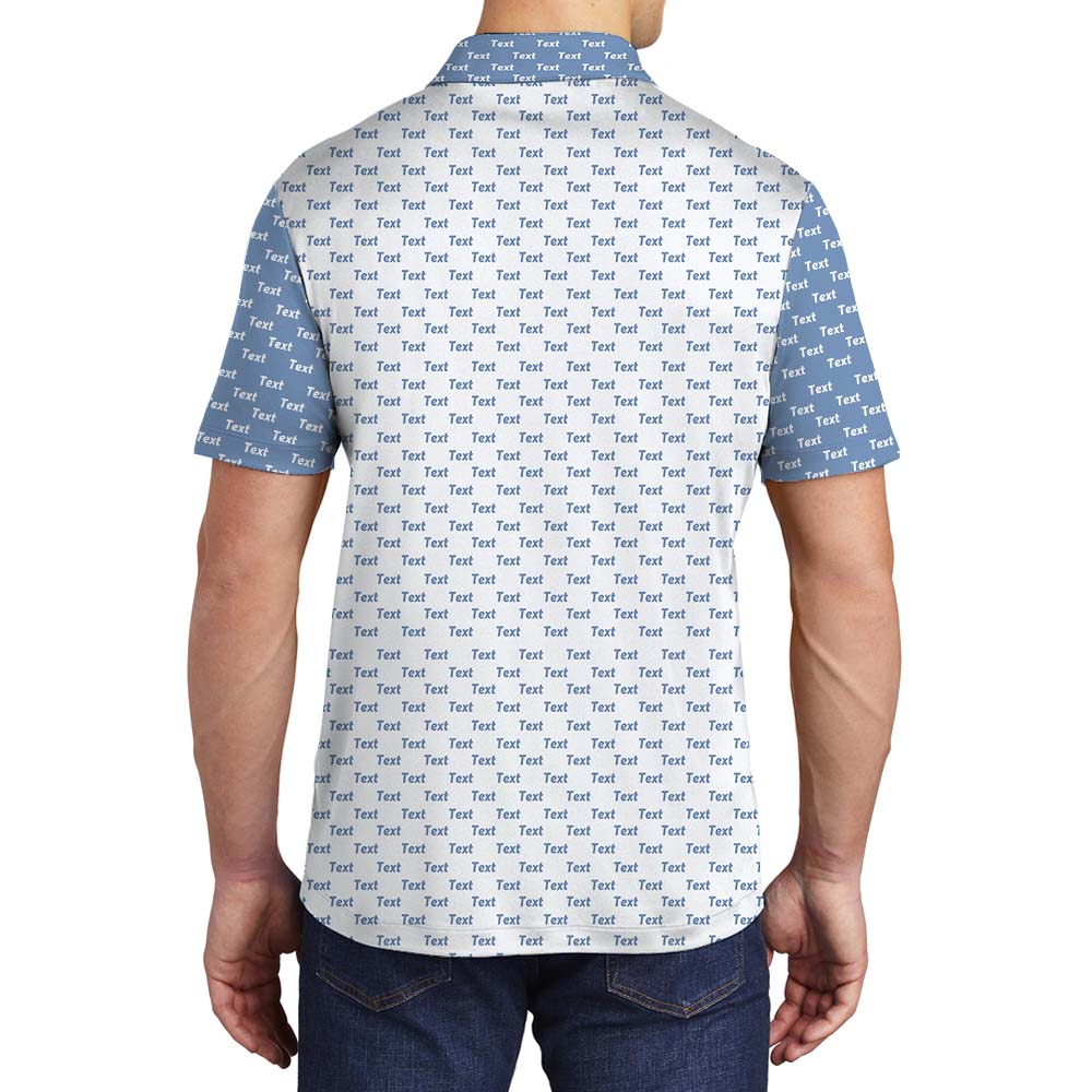 Custom Logo Color Block Polo Shirt With Preview