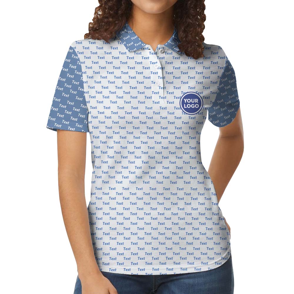 Custom Logo Color Block Polo Shirt With Preview