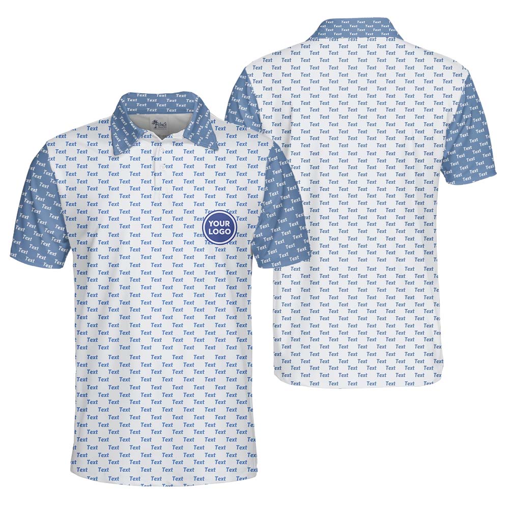 Custom Logo Color Block Polo Shirt With Preview