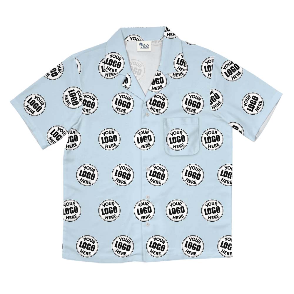 Customized Logo Button Up Shirt With Preview