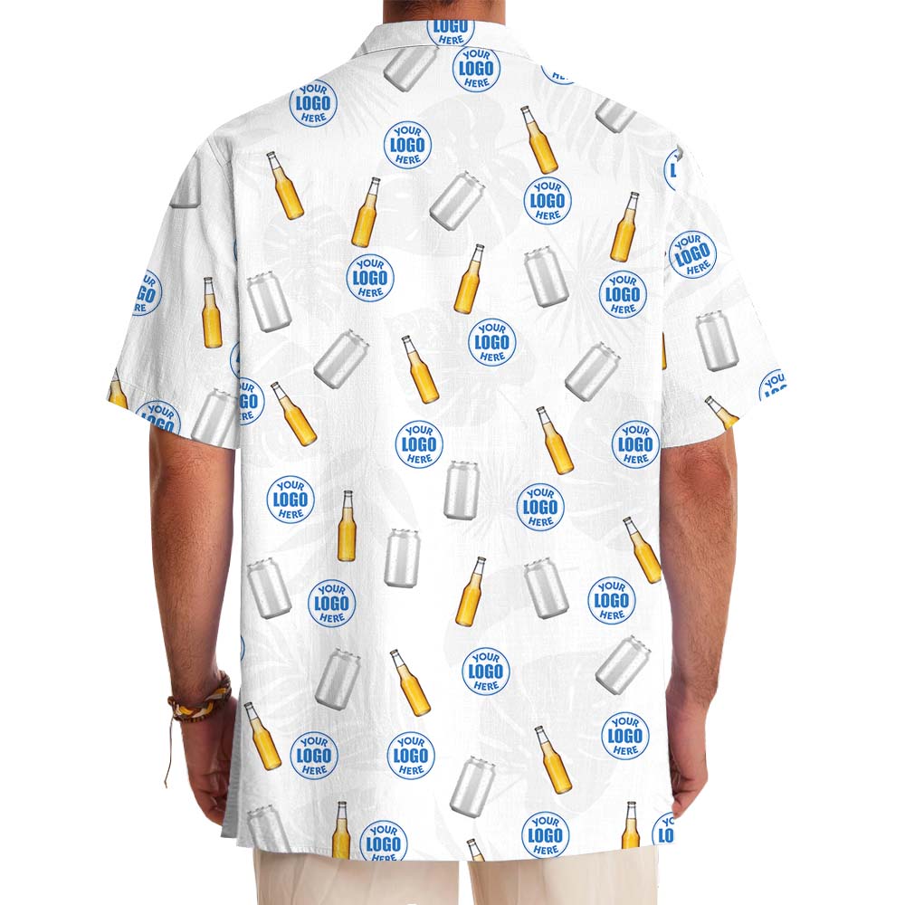Custom Logo Beer Theme Hawaiian Shirt With Preview