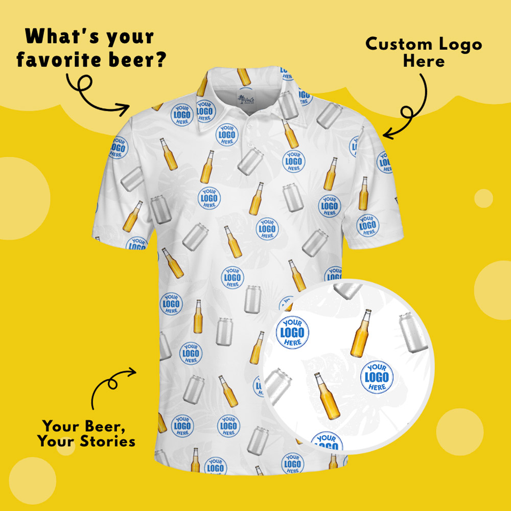 Funny Beer Golf Shirt With Custom Logo