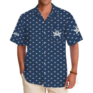 Custom Multiple Logo And Text Button Up Shirt With Preview