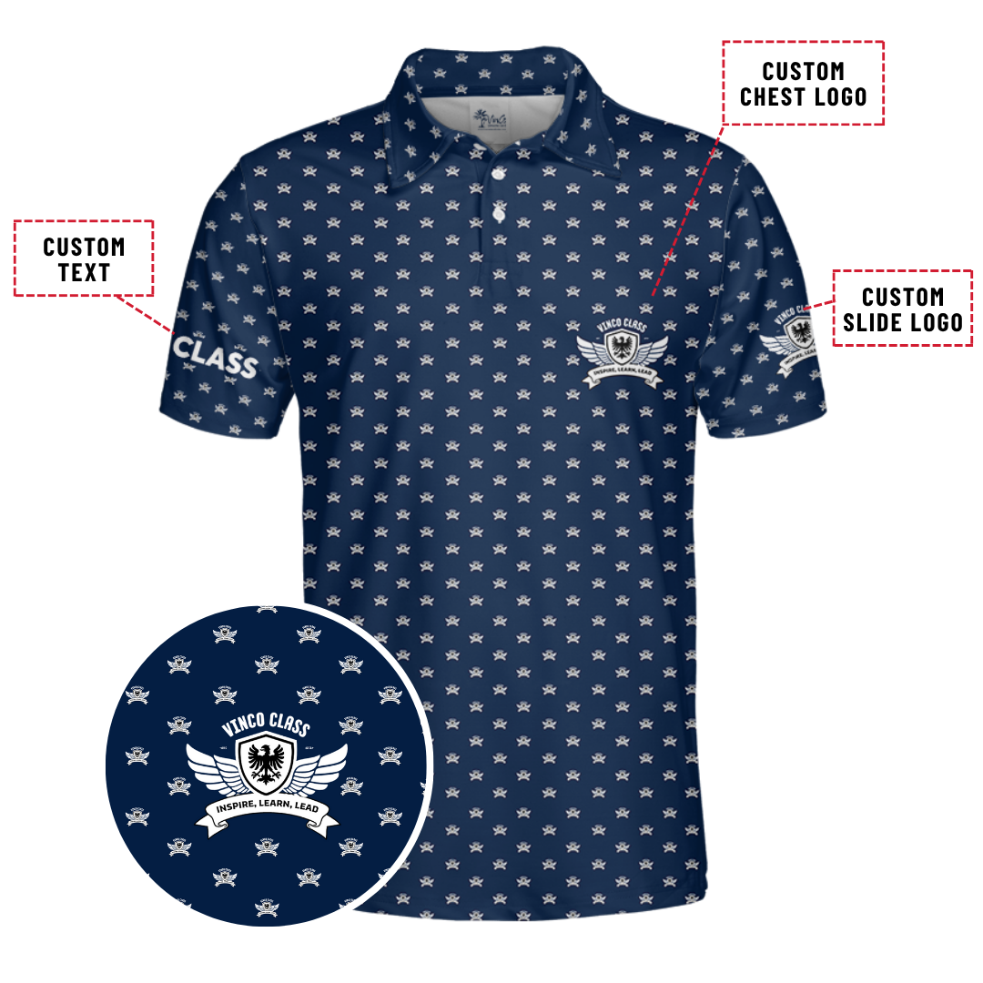 Custom Logo Text And Color Collared Polo Shirt - variant image 1