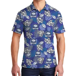 Rugby Tropical Polo Shirt With Custom Logo