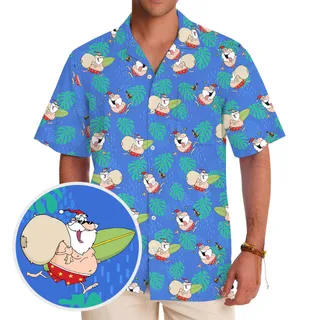 Tropical Drunk Santa Summer Hawaiian Shirt