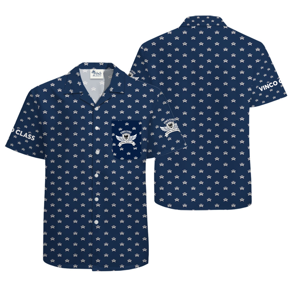 Custom Multiple Logo And Text Button Up Shirt With Preview