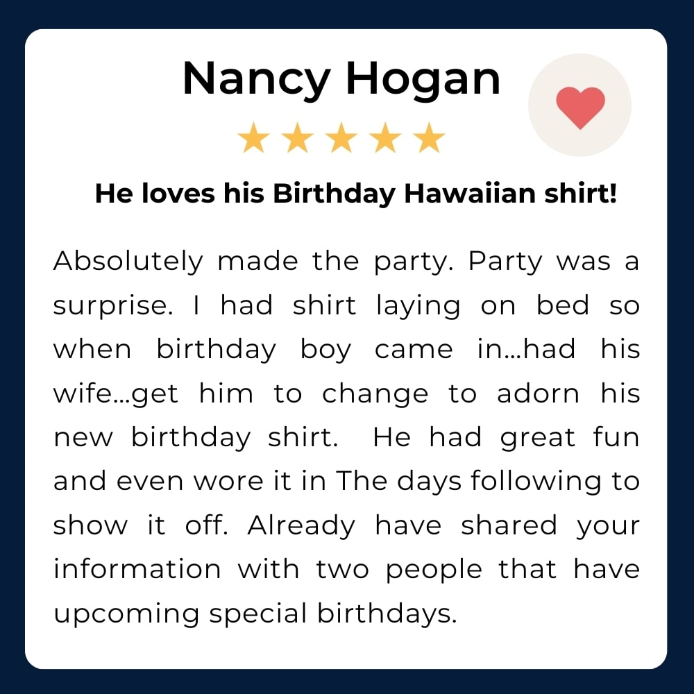 Fun Birthday Hawaiian Shirt Custom Your Face and Age